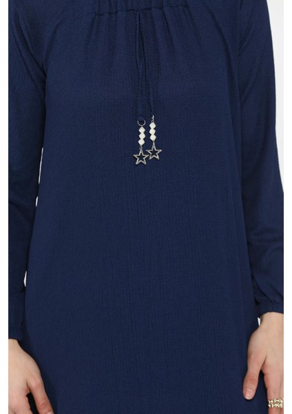 Kadın Yıldız Aksesuarlı Büyük Beden Tesettür Elbise P-00015908 fırsatları