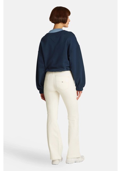 Kadın Lacivert Bağcık Detaylı Logolu Sweatshirt indirimleri