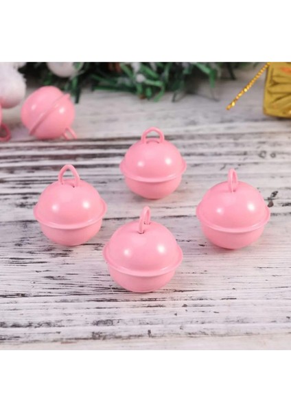 Pembe Renk Kulplu Çan, Zil, Tasma Zili, Amigurumi Zili 20 mm (20 Adet)
