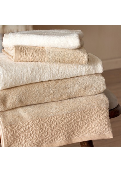 Vista Bambu Classic Aile Bornoz Seti Bej Ekru fiyatları