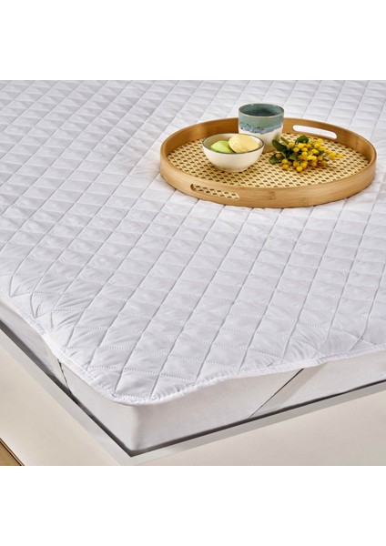 Eco Care Tek Kişilik Sıvı Geçirmez Yatak Alezi Beyaz