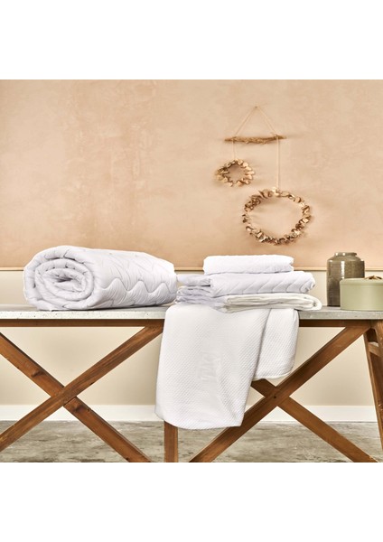 Eco Care Tek Kişilik Sıvı Geçirmez Yatak Alezi Beyaz