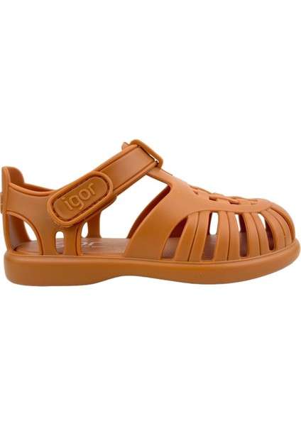 Tobby Plastik Örgülü Sandalet Karamel