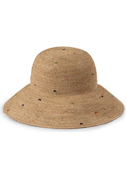 Işlemeli Hasır Şapka TS1250077026023