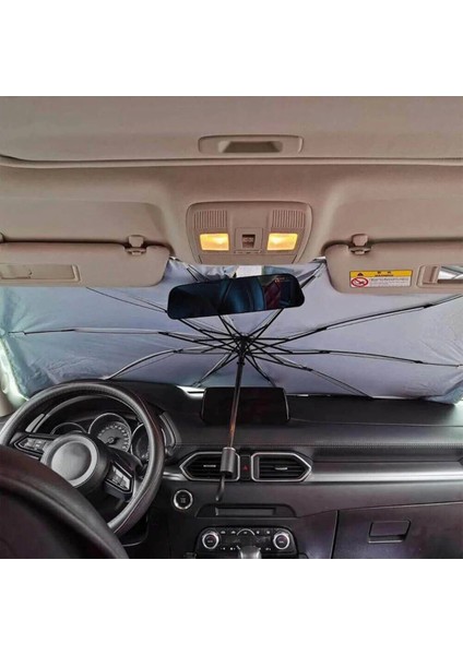 Araç Şemsiyesi Bütün Araçlara Uyumlu Katlanabilir Şemsiye Güneşlik
