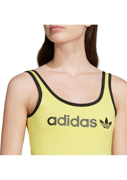 Kadın Sarı Atlet Graphıc Body JD1820 fırsatları