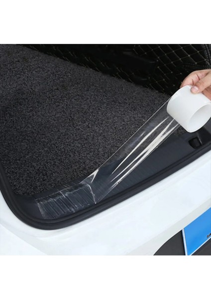 (7CMX5MT) Yapışkanlı Araç Kapı Eşik Kaput Çizik Önleyici Şeffaf Koruma Folyosu Tüm Araçlara Uygundur indirimleri