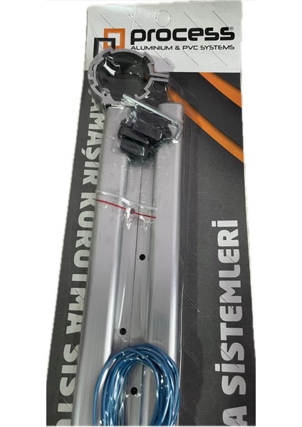 Alüminyum Gri 50 Lik Boru Balkon Çamaşır Kurutma Sistemleri