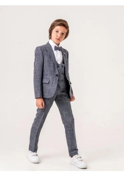 Erkek Çocuk Rozetli Cep Mendil Detaylı Takım Elbise(10-14 Yaş Arası) fırsatları