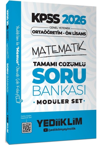Yediiklim 2026 Kpss Ortaöğretim Ön Lisans Genel Yetenek Genel Kültür Tamamı Çözümlü Modüler Soru Bankası Seti modelleri