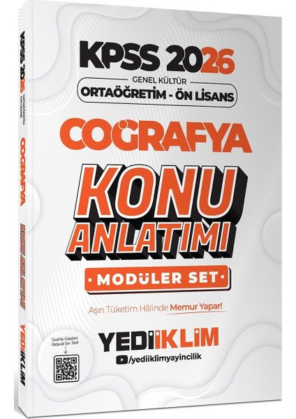 Yediiklim 2026 Kpss Ortaöğretim Ön Lisans Genel Yetenek Genel Kültür Konu Anlatımlı Modüler Set modelleri
