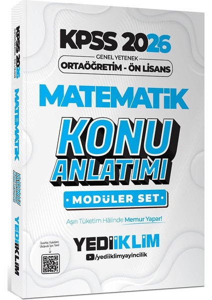Yediiklim 2026 Kpss Ortaöğretim Ön Lisans Genel Yetenek Genel Kültür Konu Anlatımlı Modüler Set fırsatları