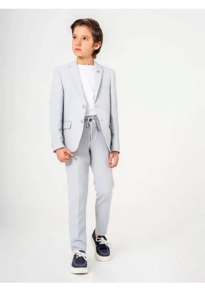 Erkek Çocuk T-Shirt Ceket Pantolon 3'lü Spor Takım (3-6 Yaş Arası)