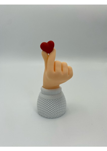 Kore Parmak Kalp Deko Dekoratif Süs Hediyelik 14 cm