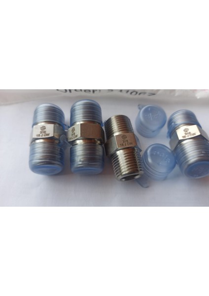 Çelik Boru Bağlantısı SS-5404-06-06 | 3/8" Nptf Erkek x 3/8" Nptf Erkek (Paslanmaz) Discount Hydraulıc Hose 8 Adet