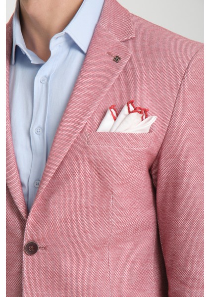 Poçena Erkek Bordo Esnek Kumaş Slim Fit Dar Kesim Blazer Ceket fiyatları