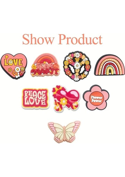 Ledli Yanıp Sönen Kalp Terlik Süsü Üç Boyutlu/ışıklı 3D Charm/jibbitz fiyatları