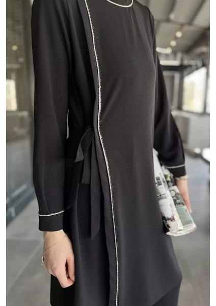 Kadın Büyük Beden Taşlı Tunik Pantolon Tesettür Ikili Takım P-00015544 modelleri