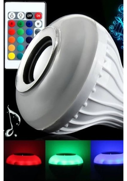 Müzikli Bluetooth Bağlantılı LED Ampul Çocuk Odanızın Yeni Eğlencesi