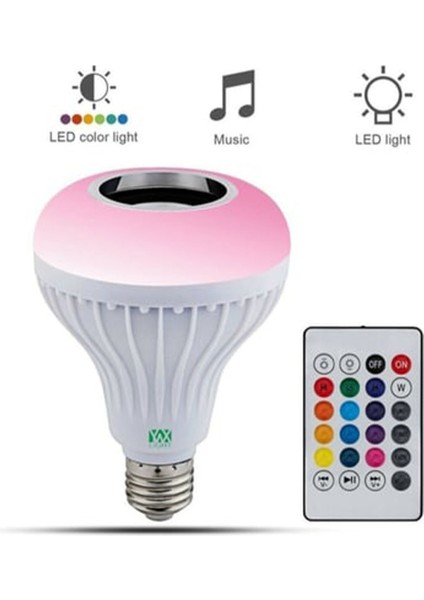 Müzikli Bluetooth Bağlantılı LED Ampul Çocuk Odanızın Yeni Eğlencesi modelleri