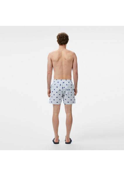 Erkek Lacivert Regular Fit Çizgili Deniz Şortu T55114T.4NV fiyatları