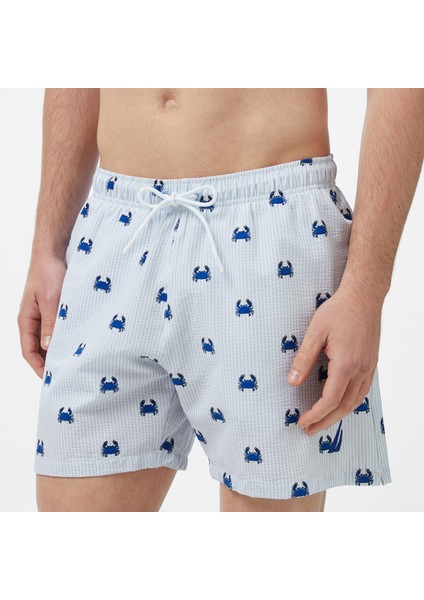 Erkek Lacivert Regular Fit Çizgili Deniz Şortu T55114T.4NV fırsatları