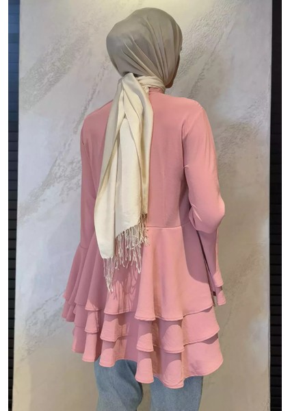 Tesettür Piliseli Şifon Tunik P-00015448 fırsatları