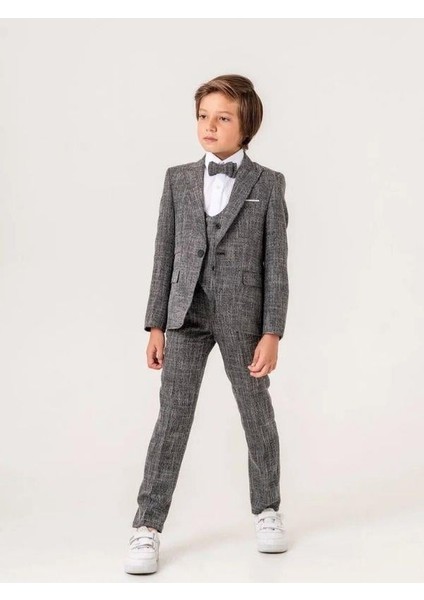 Erkek Çocuk Cep Mendil Detaylı Keten Takım Elbise (10-14 Yaş Arası) indirimleri