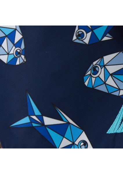 Erkek Lacivert Regular Fit Desenli Deniz Şortu T55106T.4NV indirimleri