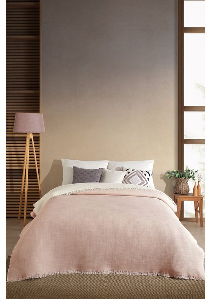 Rubby Müslin Pike Çift Kişilik (210 x 230 cm ) Pembe
