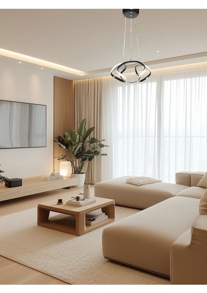 Modern Siyah Drone Model 3 Renk Kumandalı (Beyaz/Sarı/Günışığı) LED Avize fiyatları