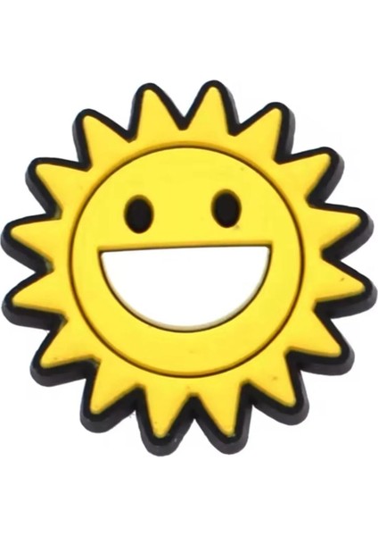 Ledli Yanıp Sönen Güneş Terlik Süsü Üç Boyutlu/ışıklı 3D Charm/jibbitz