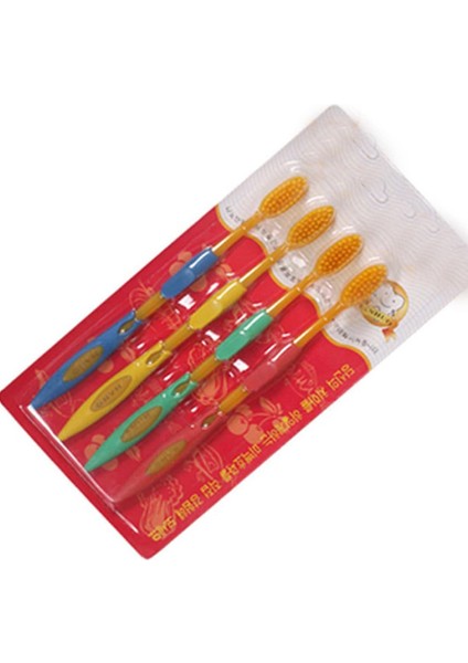 4 Adet Tarzı 4 Adet Aile Takım Elbise Yumuşak Diş Fırçası Bambu Kömür Diş Temizleme Fırçası fiyatları