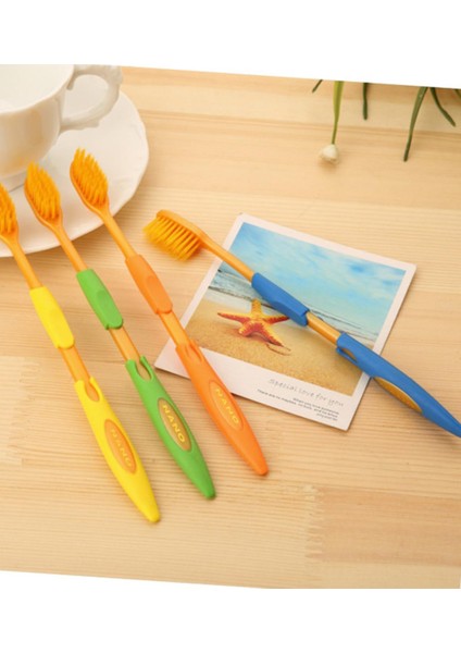 4 Adet Tarzı 4 Adet Aile Takım Elbise Yumuşak Diş Fırçası Bambu Kömür Diş Temizleme Fırçası modelleri