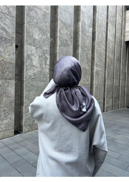 Pamuklu Soft Inci Desen Eşarp-Vizon