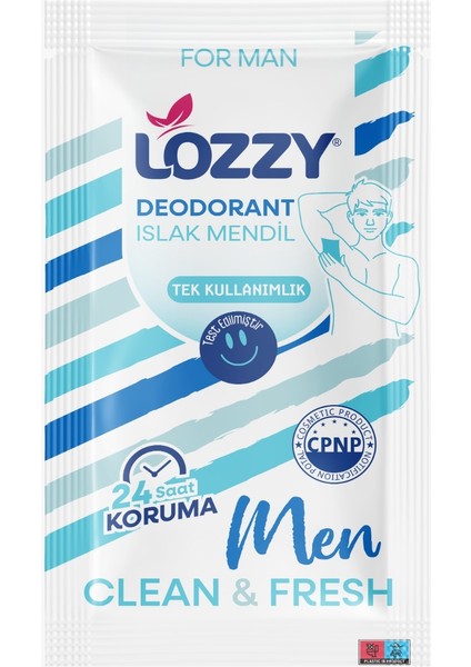 Erkekler Için Deodorant Mendilleri -Okyanus Kokulu - Doğal ve Etkili Vegan Içerikler - Alüminyumsuz - Plastiksiz - Ph Dengeli - Hipoalerjenik - 30'lu Paketi fiyatları