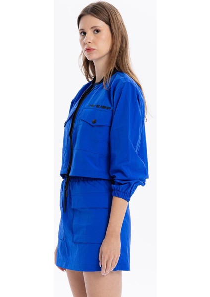 Slim Fit Beli Lastikli Basic Kadın Mini Etek