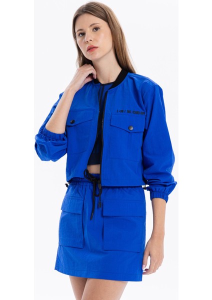 Slim Fit Beli Lastikli Basic Kadın Mini Etek