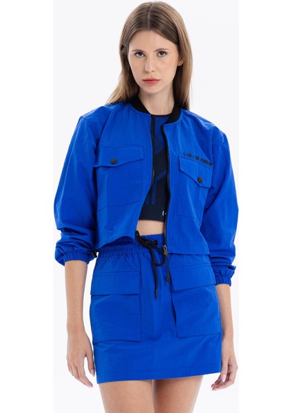 Slim Fit Beli Lastikli Basic Kadın Mini Etek