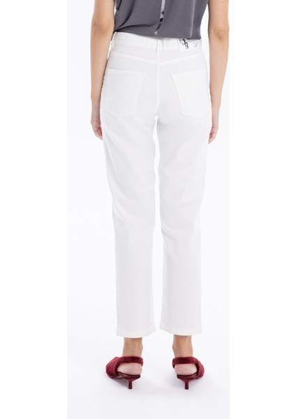 Basic 5 Cep Casual Kadın Dokuma Pantolon