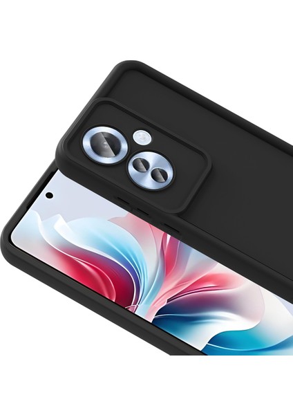 Oppo Reno 11F ile Uyumlu Kılıf Parlak Tek Renkli Yüzey Dayanıklı Malzeme & Tam Koruma Redolent Kılıf Ergonomik Kavrama Kolay Erişim Kapak Siyah fiyatları