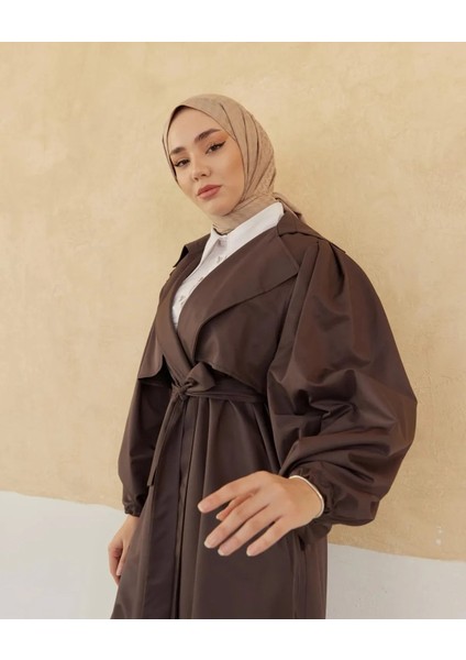 Kolları Bağlama Detaylı Tasarım Kadın Trençkot fiyatları