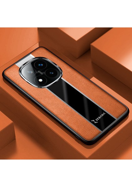 Xiaomi Poco X7 Uyumlu Kılıf Premium Deri Kılıf Kahverengi