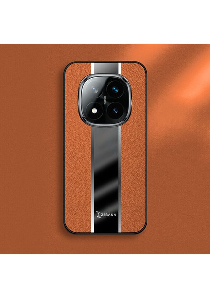 Xiaomi Poco X7 Uyumlu Kılıf Premium Deri Kılıf Kahverengi fiyatları