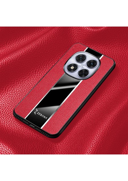 Xiaomi Redmi Note 14 Pro Uyumlu Kılıf Premium Deri Kılıf Kırmızı modelleri