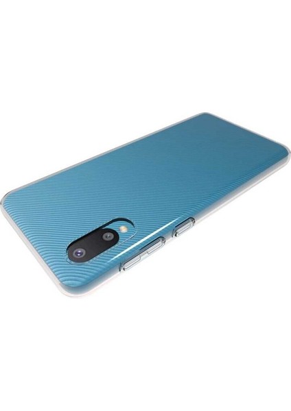 Samsung Galaxy A02 Uyumlu Kılıf Şeffaf Soft Silikon Kılıf Şeffaf