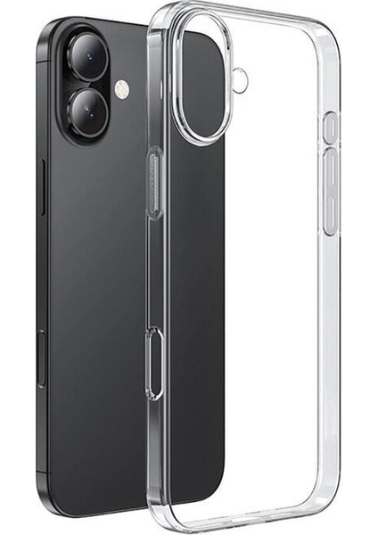 Apple iPhone 16 Plus Uyumlu Kılıf Şeffaf Soft Silikon Kılıf Şeffaf