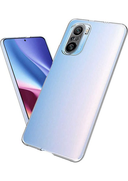 Xiaomi Redmi K40 Uyumlu Kılıf Şeffaf Soft Silikon Kılıf Şeffaf