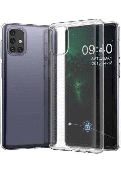 Samsung Galaxy M51 Uyumlu Kılıf Şeffaf Soft Silikon Kılıf Şeffaf