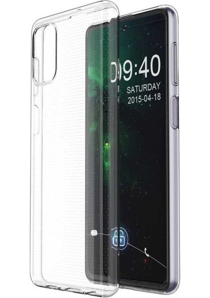 Samsung Galaxy M51 Uyumlu Kılıf Şeffaf Soft Silikon Kılıf Şeffaf